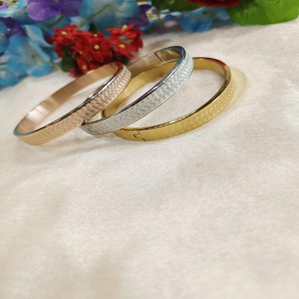 Set of Three Stainless Steel Unisex Kada- STKD 4161 - Trendisia