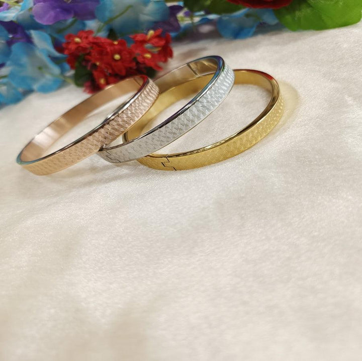 Set of Three Stainless Steel Unisex Kada- STKD 4161 - Trendisia
