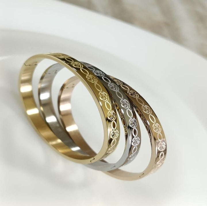 Set of Three Stainless Steel Unisex Kada- STKD 4162 - Trendisia
