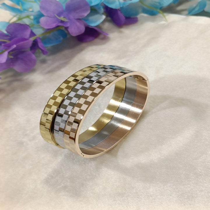 Set of Three Stainless Steel Unisex Kada- STKD 4164 - Trendisia