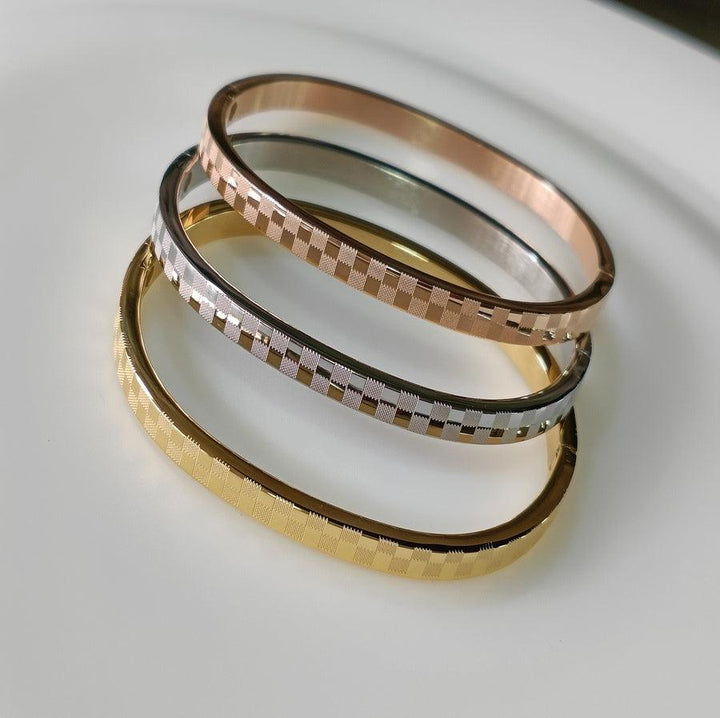 Set of Three Stainless Steel Unisex Kada- STKD 4164 - Trendisia