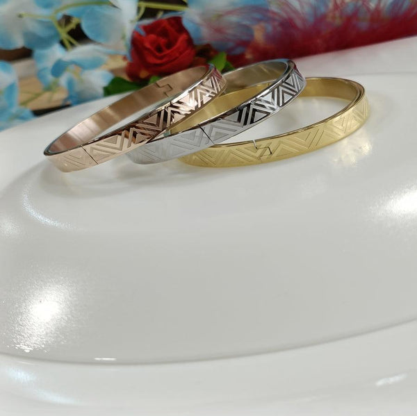 Set of Three Stainless Steel Unisex Kada- STKD 4165 - Trendisia