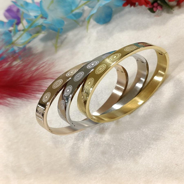 Set of Three Stainless Steel Unisex Kada- STKD 4167 - Trendisia