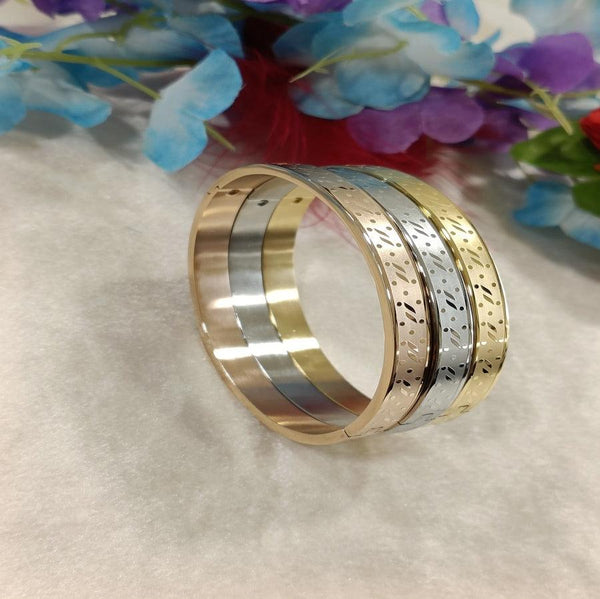 Set of Three Stainless Steel Unisex Kada- STKD 4169 - Trendisia