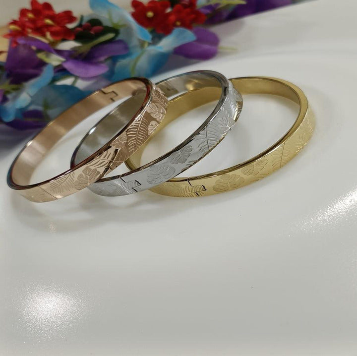 Set of Three Stainless Steel Unisex Kada- STKD 4171 - Trendisia