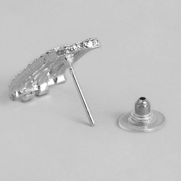 Silver-Plated AD-Studded Jewellery Set - Trendisia