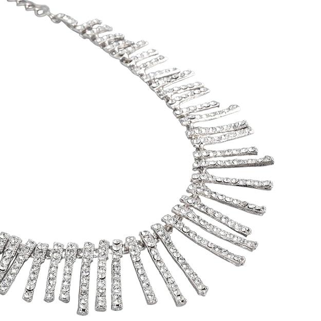 Silver-Plated AD-Studded Jewellery Set - Trendisia
