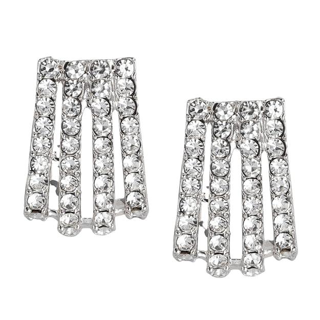Silver-Plated AD-Studded Jewellery Set - Trendisia