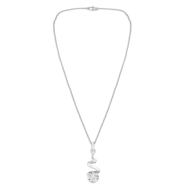 Silver-Plated Chain with Pendant - Trendisia