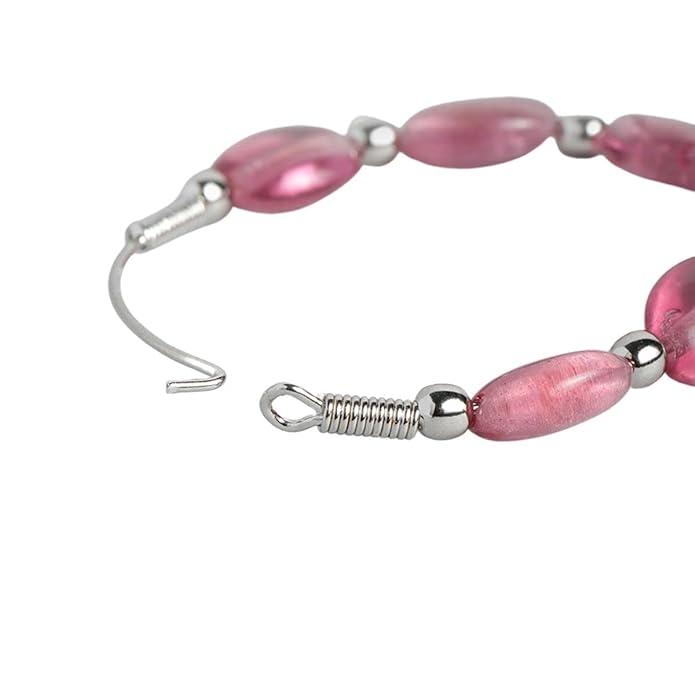 Silver plated Pink Hoops - Trendisia