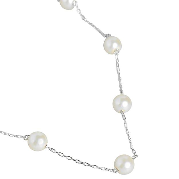 Silver-Toned Pearl Embellished Jewellery Set - Trendisia