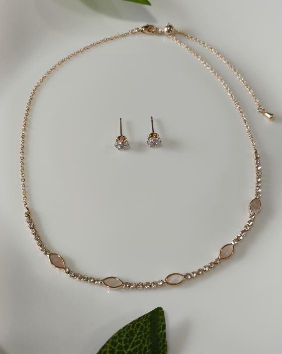 Silver/Gold/Rose Gold Plated Choker Necklace- NK 2460 - Trendisia