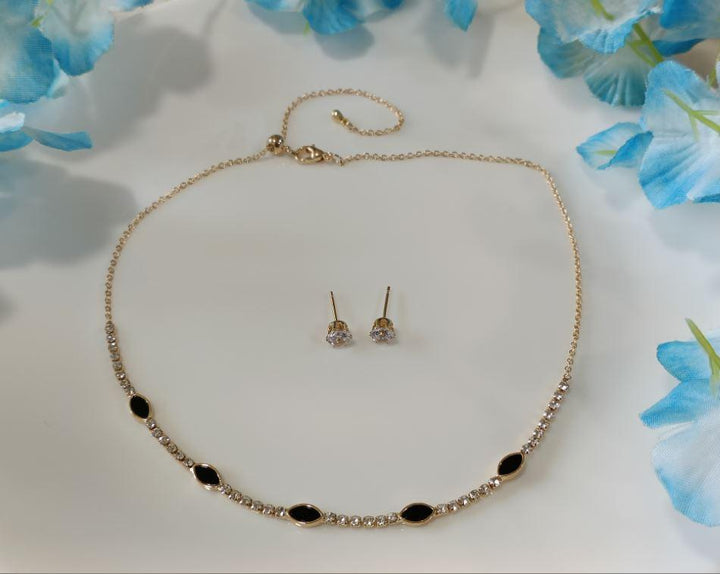 Silver/Gold/Rose Gold Plated Choker Necklace- NK 2460 - Trendisia