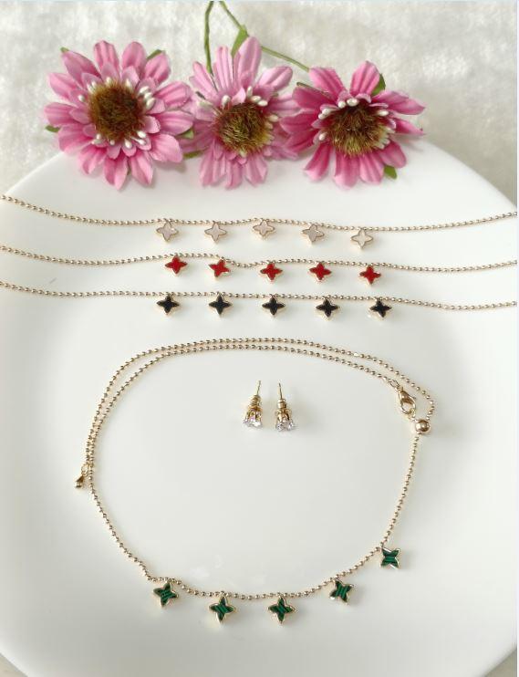 Silver/Gold/Rose Gold Plated Choker Necklace- NK 2461 - Trendisia