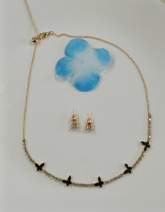 Silver/Gold/Rose Gold Plated Choker Necklace- NK 2462 - Trendisia