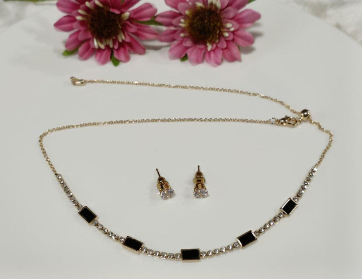 Silver/Gold/Rose Gold Plated Choker Necklace- NK 2464 - Trendisia