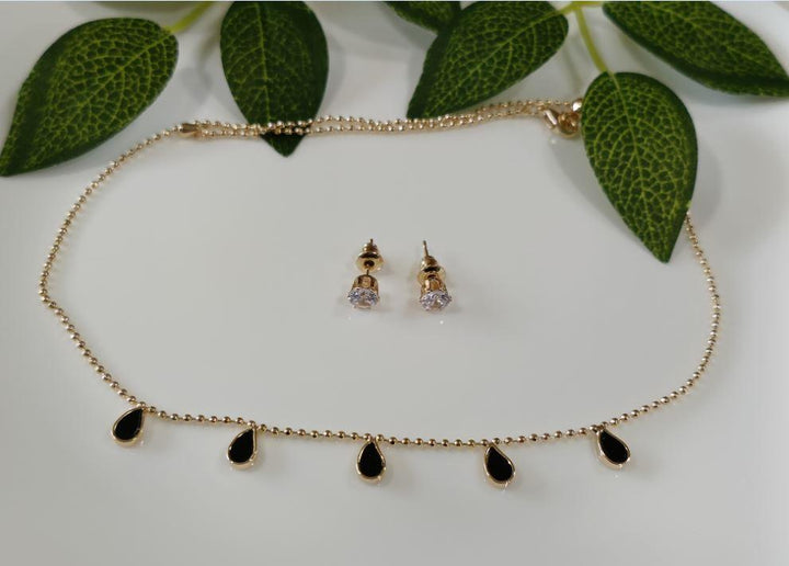 Silver/Gold/Rose Gold Plated Choker Necklace- NK 2465 - Trendisia