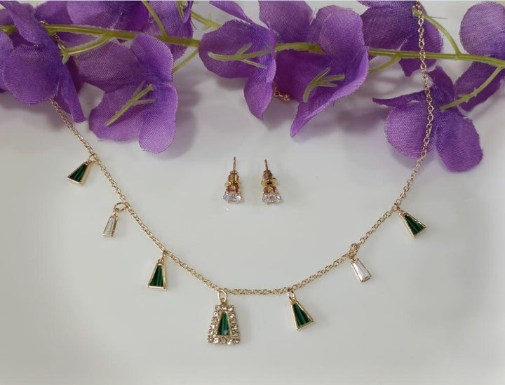 Silver/Gold/Rose Gold Plated Choker Necklace- NK 2466 - Trendisia