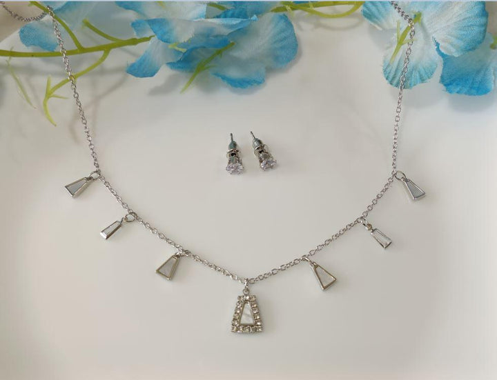 Silver/Gold/Rose Gold Plated Choker Necklace- NK 2466 - Trendisia