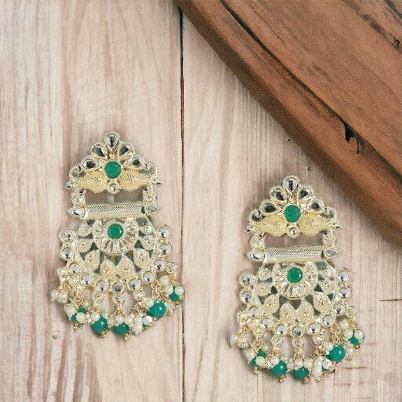 Stylish fancy Gold-Tone Handcrafted Earrings - Trendisia