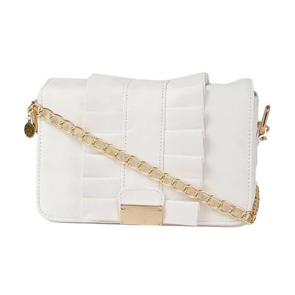 stylish trendy White Solid Sling Bag   - Trendisia