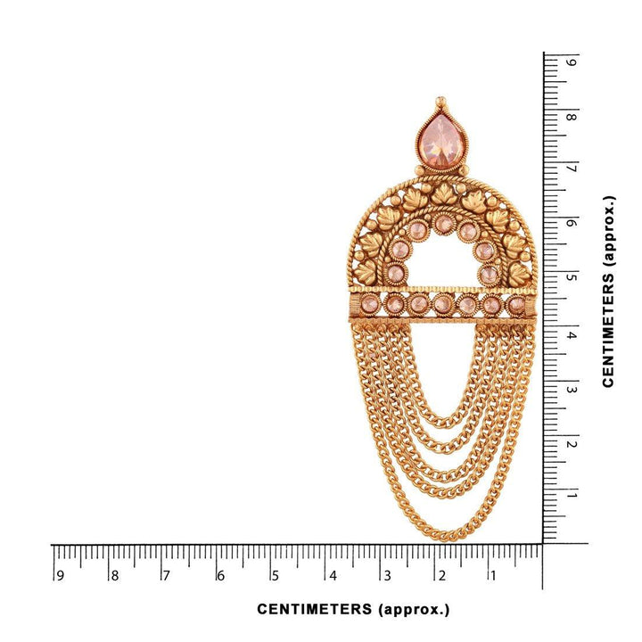 Traditional Antique Gold Chand Bali Dangle Earrings for Women - Trendisia