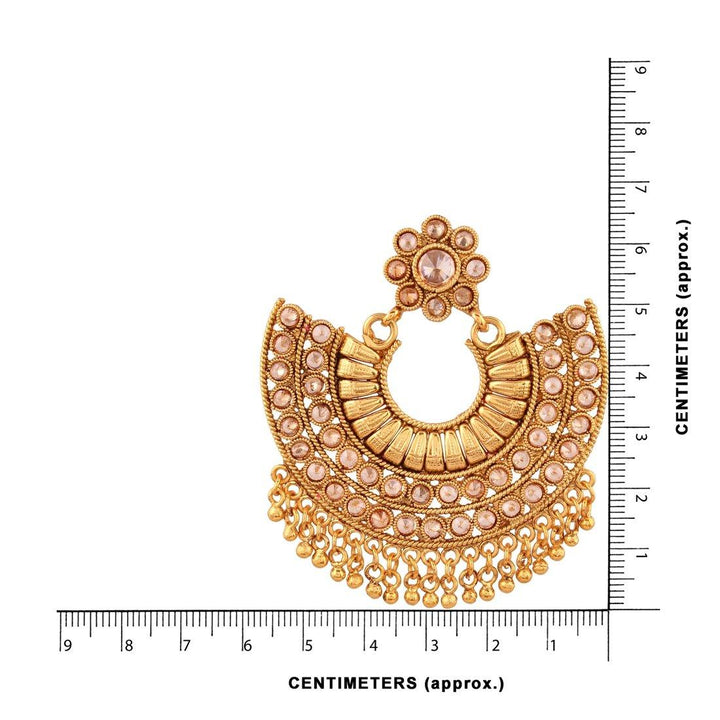 Traditional Antique Gold Chand Bali Dangle Earrings for Women - Trendisia