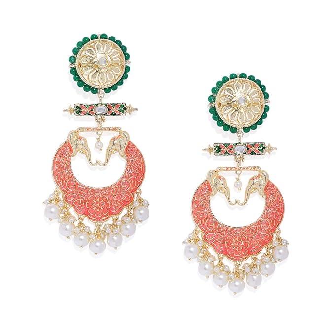 traditional Gold plated Dangle Earring - Trendisia
