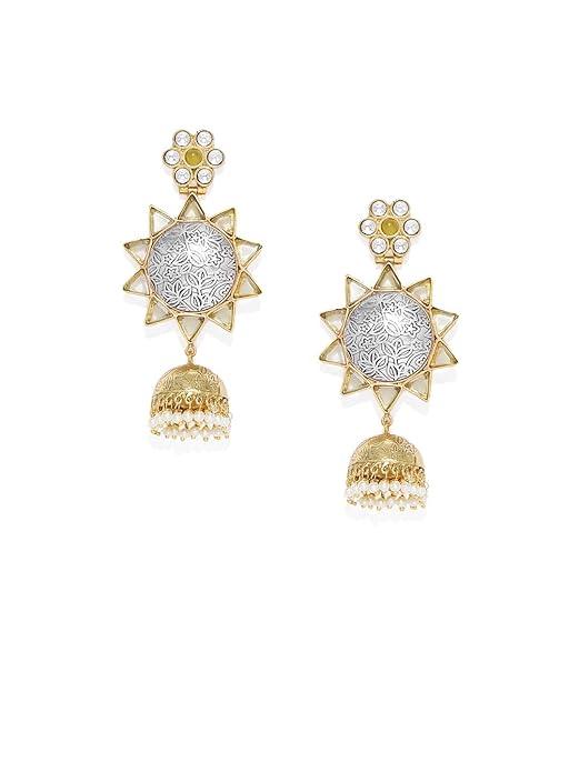Trendisia Dual Tone German Silver Sunshine Dangle Earring - Trendisia