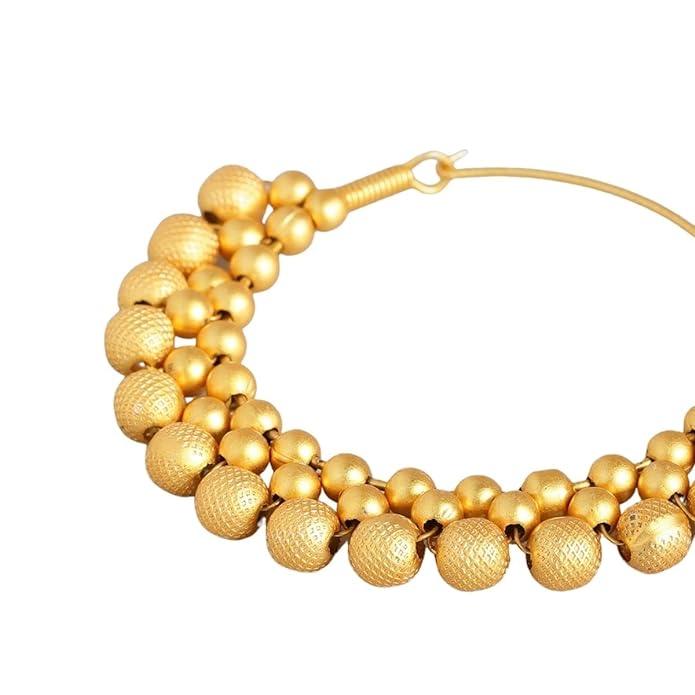 Trendisia Matt Gold-plated Hoop Earrings for women and girls - Trendisia