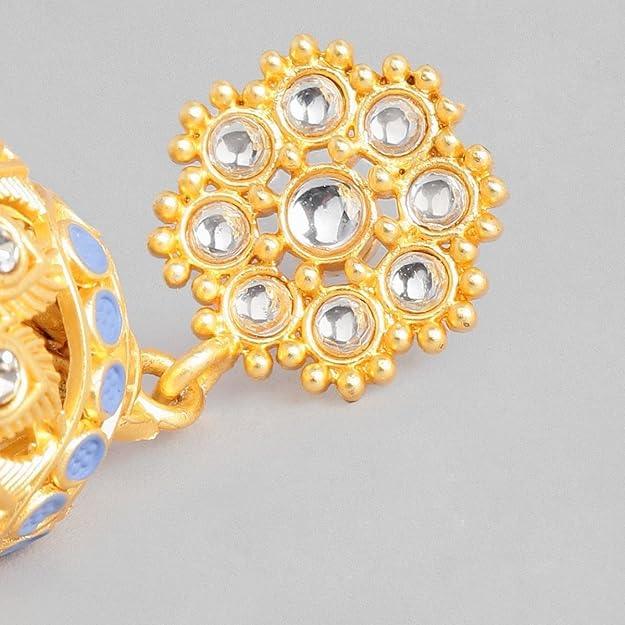 Trendisia stylish fancy Gold-Toned Dome Shaped Jhumkas for women and girls - Trendisia