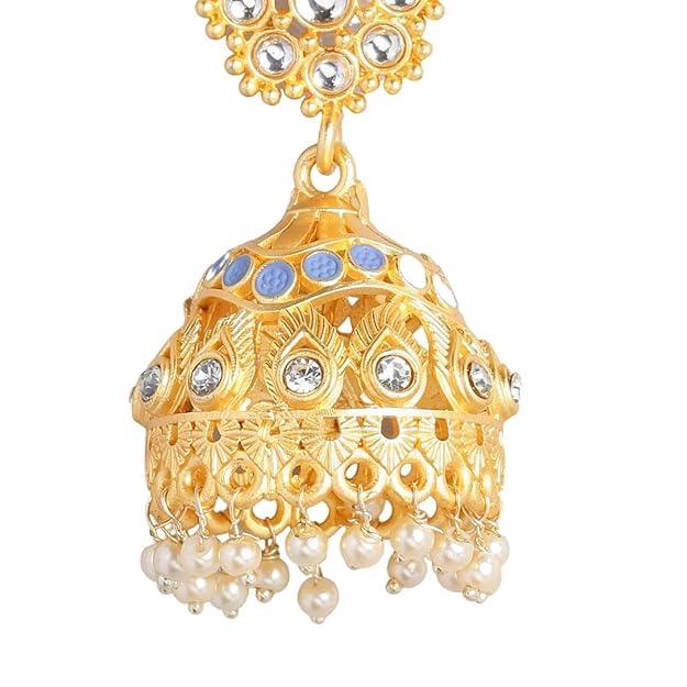 Trendisia stylish fancy Gold-Toned Dome Shaped Jhumkas for women and girls - Trendisia
