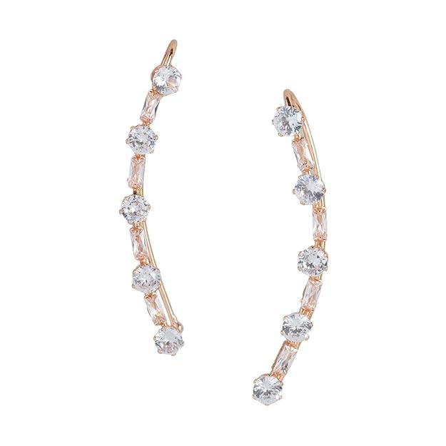 Trendisia Women Plated AD Studded Handcrafted Ear Rose Gold Chains For Women - Trendisia