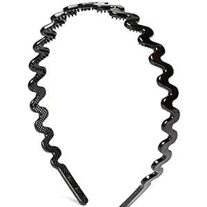 Women Black Spiral Hairband - Trendisia