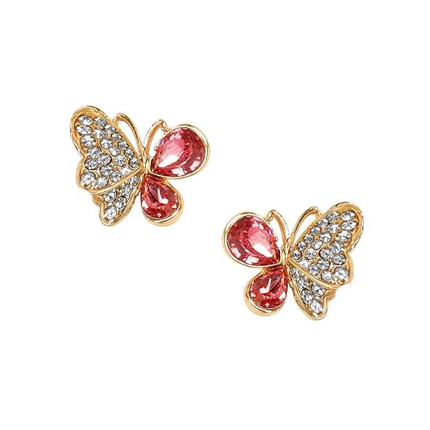 Women Gold Plated Pink Stone Studded Necklace - Trendisia