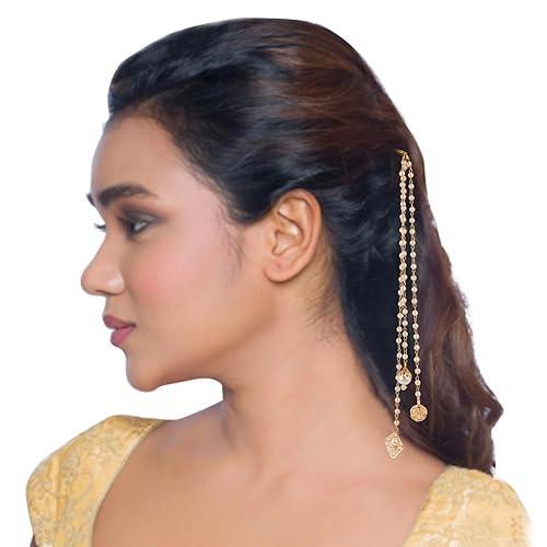 Women Gold-Toned Multicoloured Embellished Bobby Pins - Trendisia