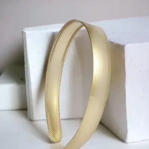 Women Handcrafted Gold Toned Hairband - Trendisia