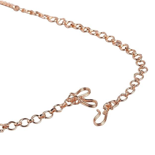 Women Rose-Gold plated AD Studded Handcrafted Necklace - Trendisia