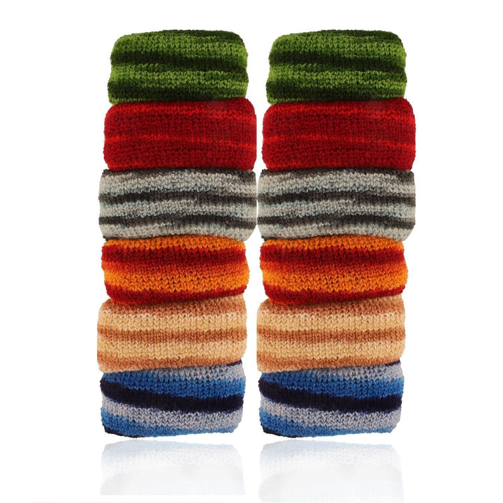 12 Pcs Soft Multicolor Rubber Hair Band - Trendisia