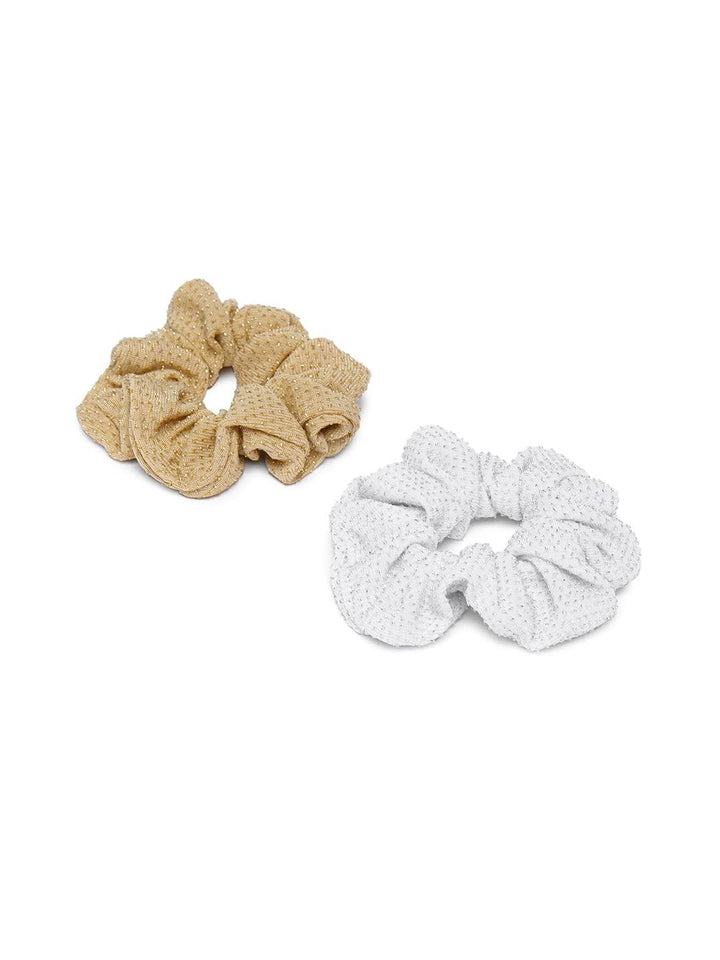 2 Pcs Satin Silk Women Scrunchies Hair Band - Trendisia