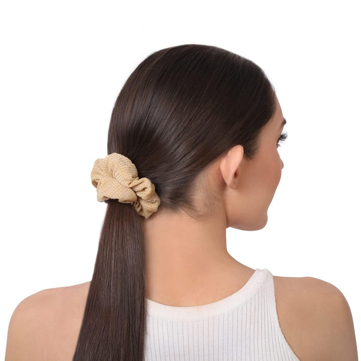 2 Pcs Satin Silk Women Scrunchies Hair Band - Trendisia