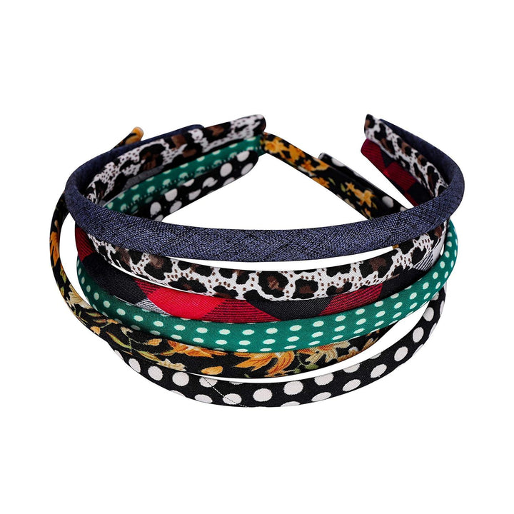 6-Pack Stylish Cotton Hairbands - Trendisia