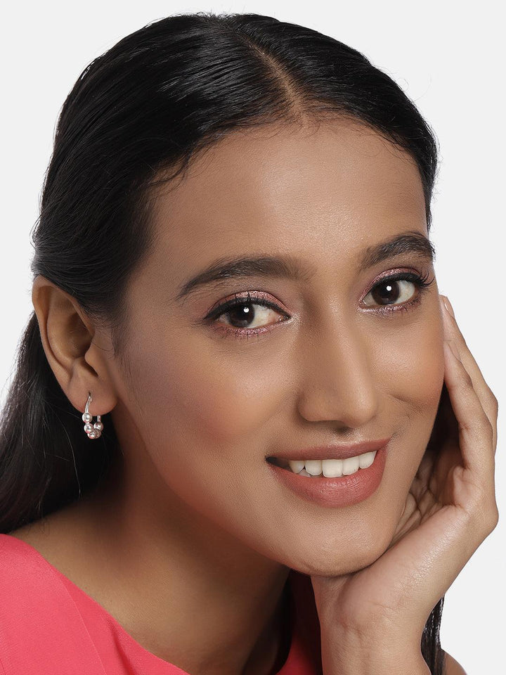 92.5 Sterling Silver Hoop Earrings - Trendisia