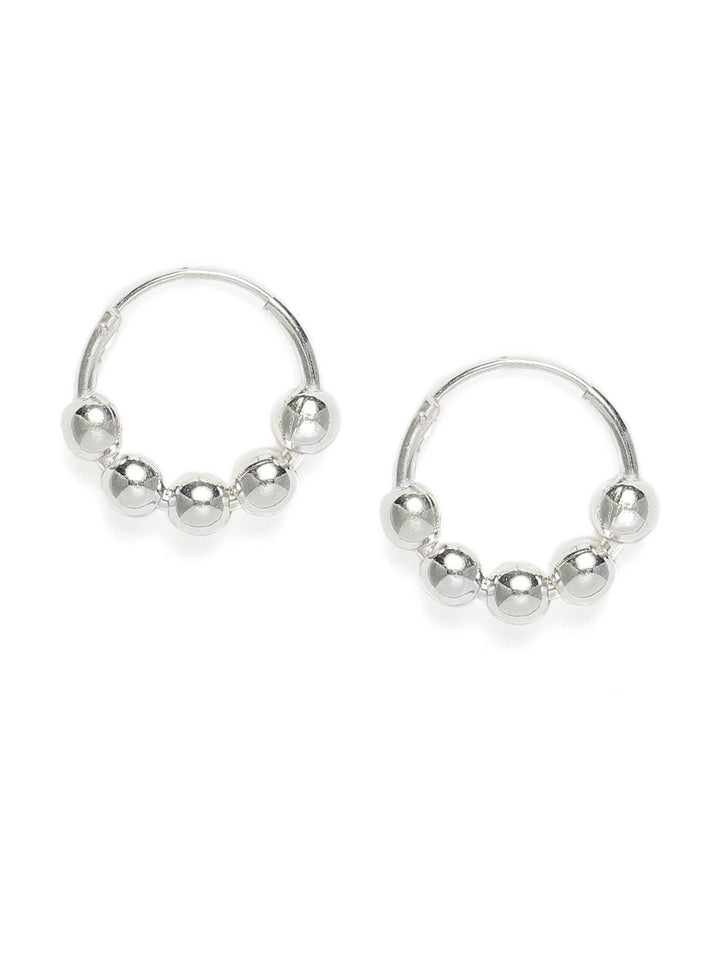 92.5 Sterling Silver Hoop Earrings - Trendisia