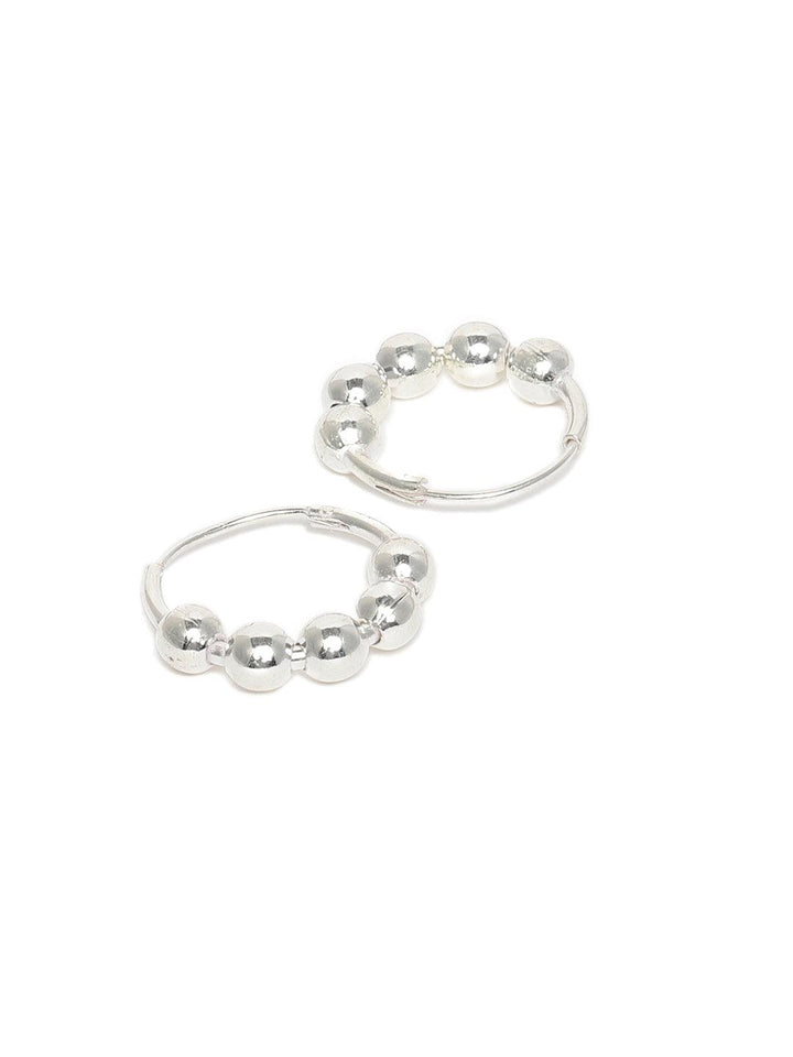 92.5 Sterling Silver Hoop Earrings - Trendisia