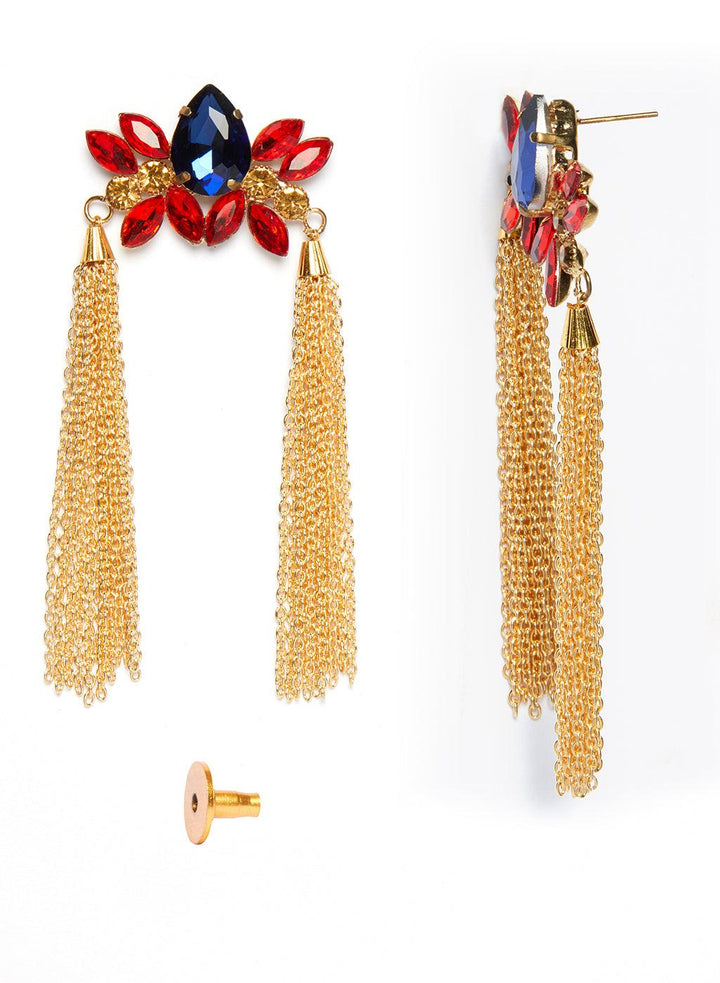 Gold-Plated Contemporary Drop Earrings - Trendisia