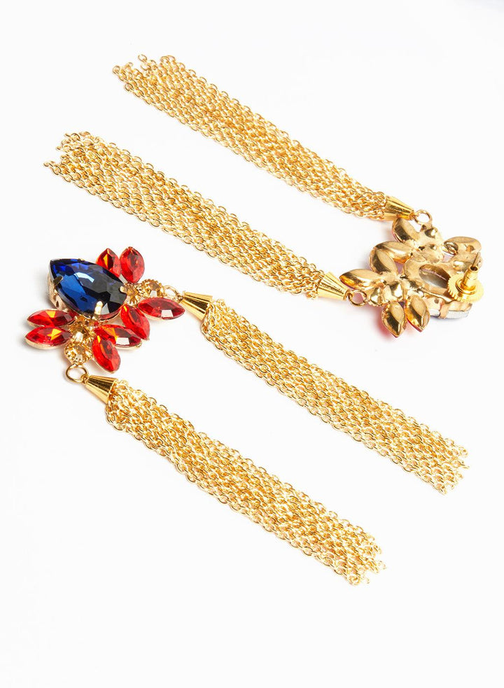 Gold-Plated Contemporary Drop Earrings - Trendisia