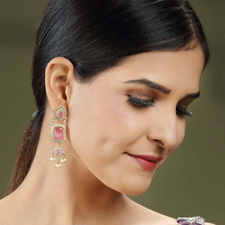 Gold-Plated Classic Drop Earrings - Trendisia