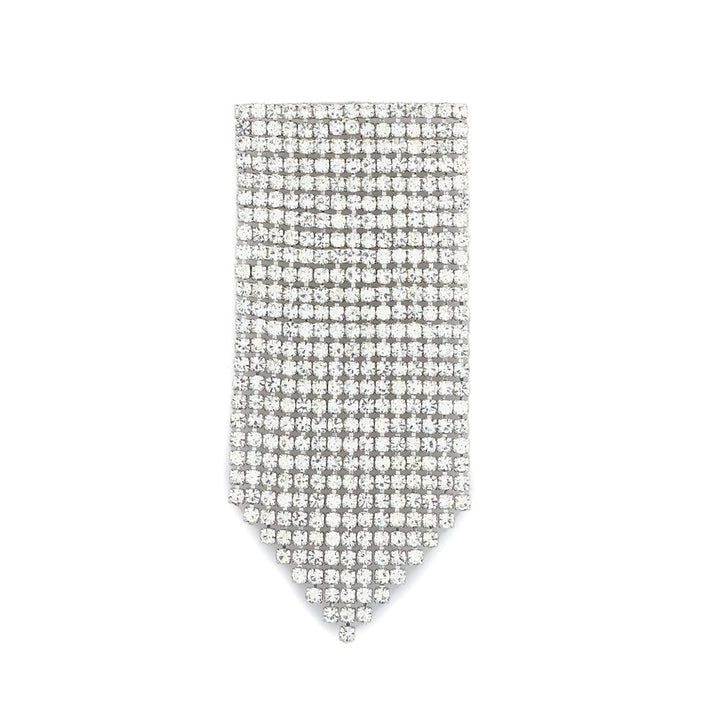 Silver-Toned Contemporary Drop Earrings - Trendisia