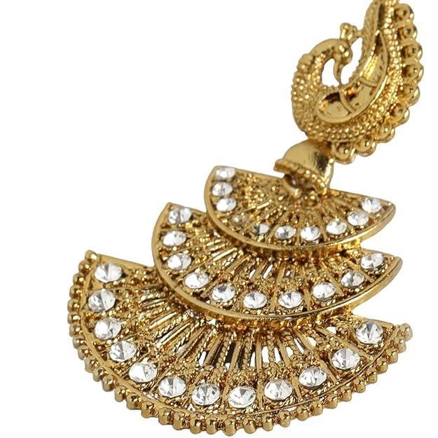 Antique Gold-Plated Filigree Drop Earrings - Trendisia